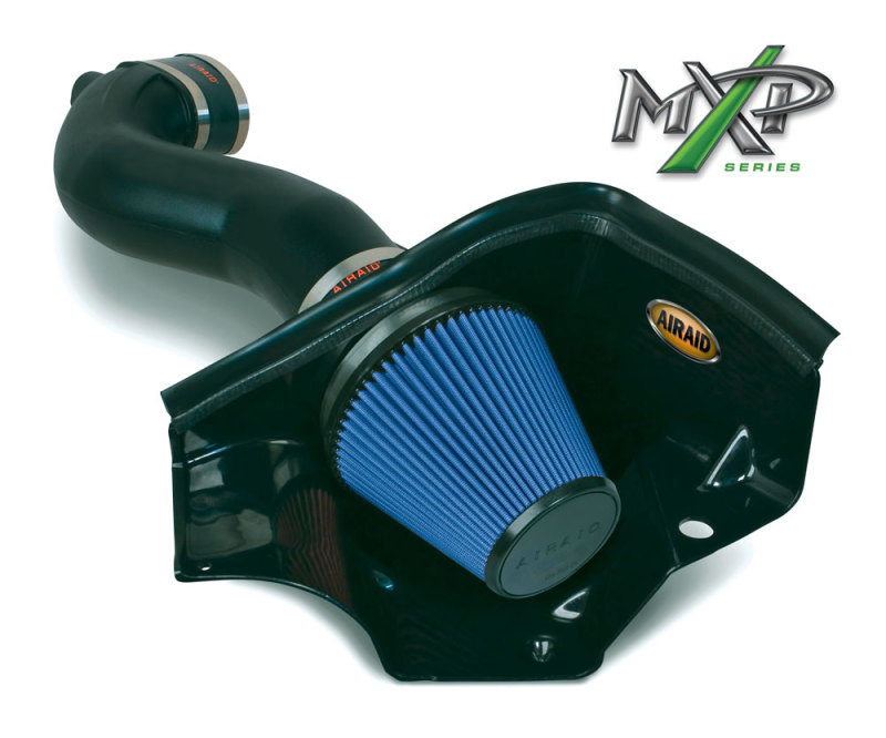 Airaid 05-09 Ford Mustang GT 5.0L Race Only (No MVT) MXP Intake System w/ Tube (Dry / Blue Media) - Image 4