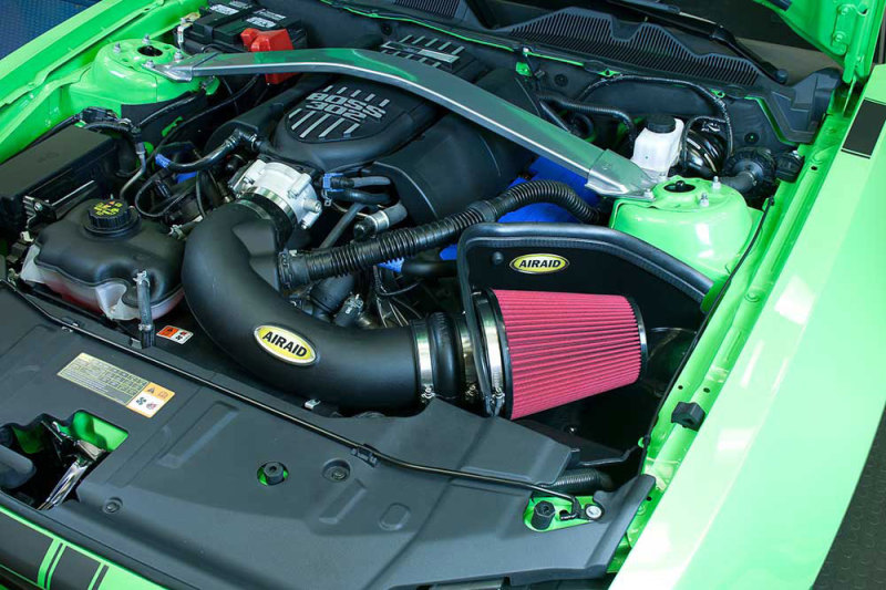 Airaid 12-13 Ford Mustang Boss 302 MXP Intake System w/ Tube (Oiled / Red Media) - Image 4