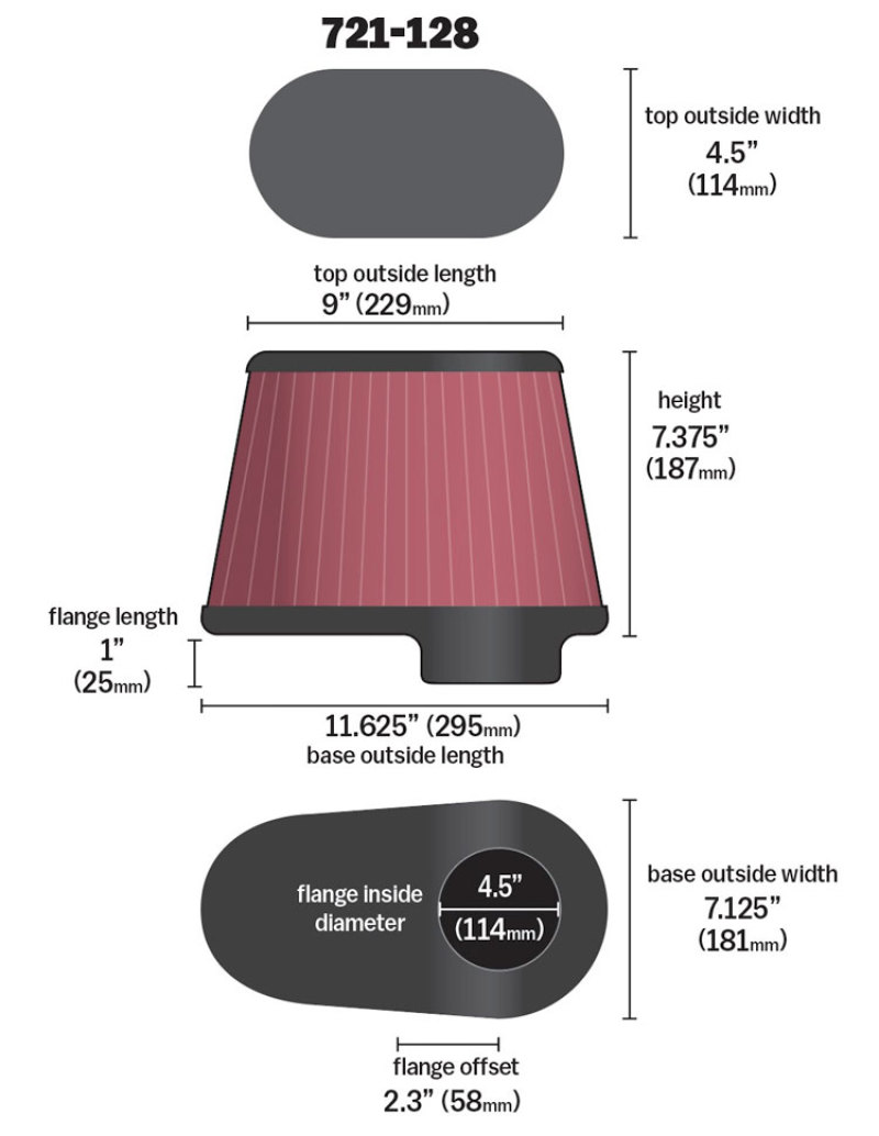 Airaid Dodge 5.9/6.7L DSL / Ford 6.0L DSL Kit Replacement Air Filter - Image 7