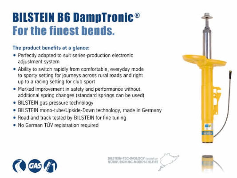 Bilstein B6 (DampTronic) 06-10 BMW M6 (E63) w/ EDC Electronic Dampers Rear 66mm Shock Absorber - Image 8