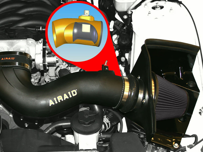 Airaid 05-09 Mustang GT 4.6L MXP Intake System w/ Tube (Dry / Black Media) - Image 2