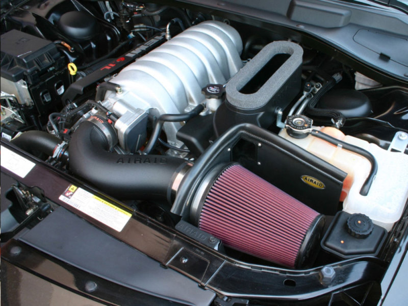 Airaid 06-10 Dodge Charger / 08 Magnum SRT8 6.1L Hemi CAD Intake System w/ Tube (Oiled / Red Media) - Image 5