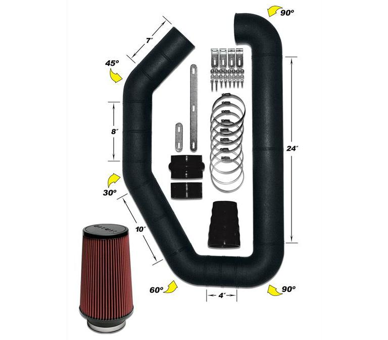 Airaid U-Build-It - Universal 4in Master Kit I w/700-470 (9in) Filter - Image 10