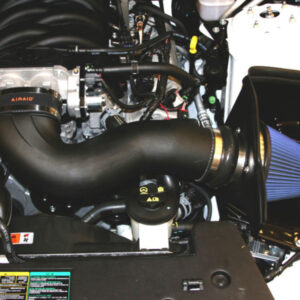 Airaid 05-09 Ford Mustang GT 5.0L Race Only (No MVT) MXP Intake System w/ Tube (Dry / Blue Media)
