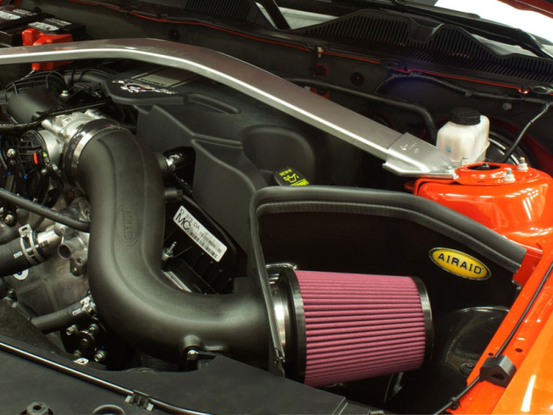 Airaid 11-14 Ford Mustang 3.7L V6 MXP Intake System w/ Tube (Oiled / Red Media) - Image 5
