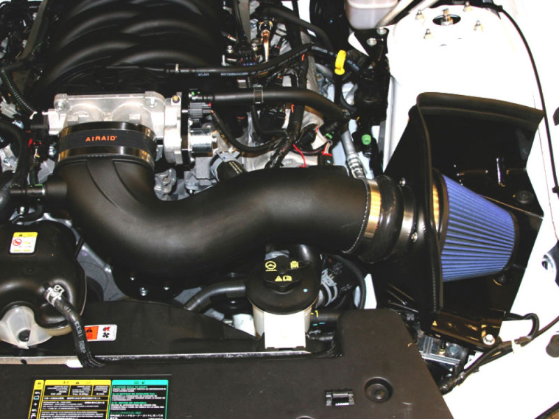 Airaid 05-09 Ford Mustang GT 5.0L Race Only (No MVT) MXP Intake System w/ Tube (Dry / Blue Media) - Image 2