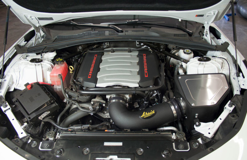 Airaid 16-20 Chevy Camaro SS 6.2L Intake System w/ Tube (Dry / Yellow Media) - Image 2