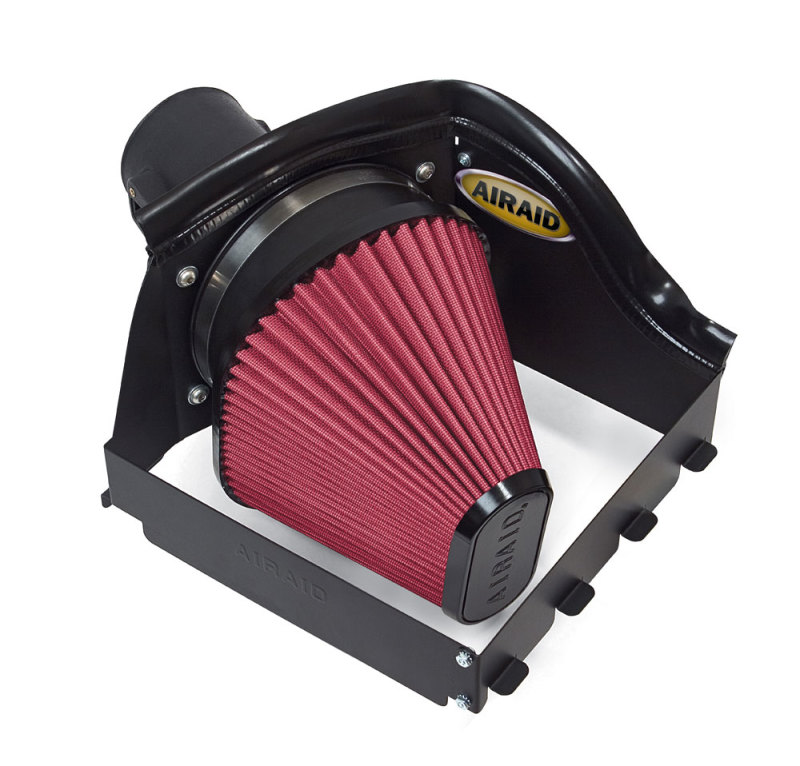 Airaid 08-10 Ford F-250/350 5.4L V8/6.8L V10 CAD Intake System w/o Tube (Oiled / Red Media) - Image 4