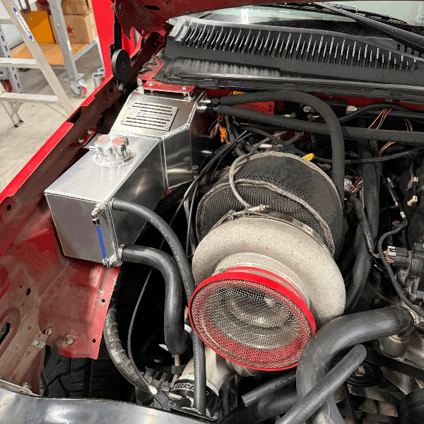 99-07 GM Truck Combo Tank | Engine Coolant Expansion & Air Oil Separator Raw - Image 2