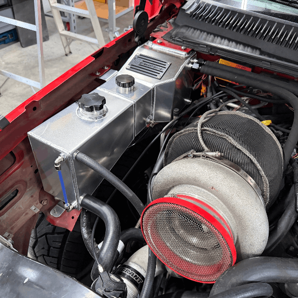 99-07 GM Truck Triple Combo Tank | Engine Coolant Expansion & Air Oil Separator Black - Image 2