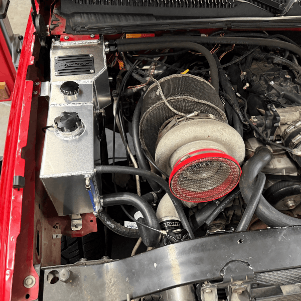 99-07 GM Truck Triple Combo Tank | Engine Coolant Expansion & Air Oil Separator Black - Image 3